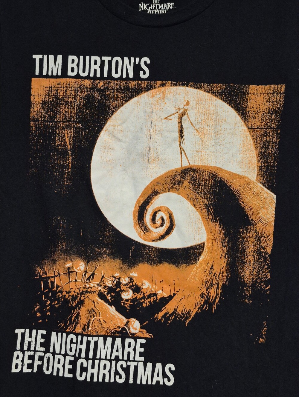 The Nightmare Before Christmas Jack Skellington Graphic Tee - Black & Rust